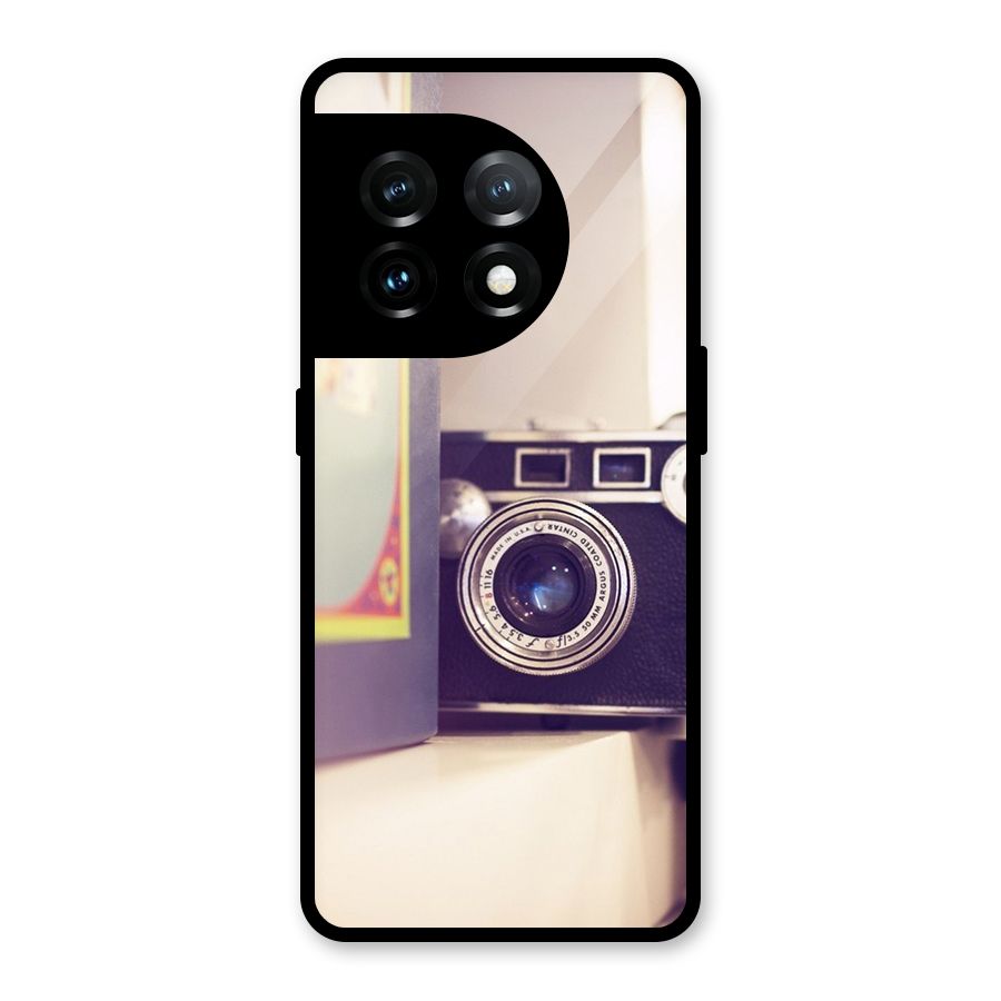 Camera Vintage Pastel Glass Back Case for OnePlus 11