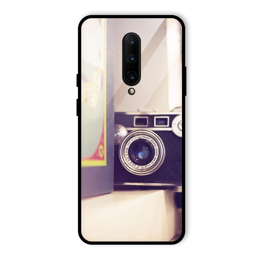 Camera Vintage Pastel Glass Back Case for OnePlus 7 Pro