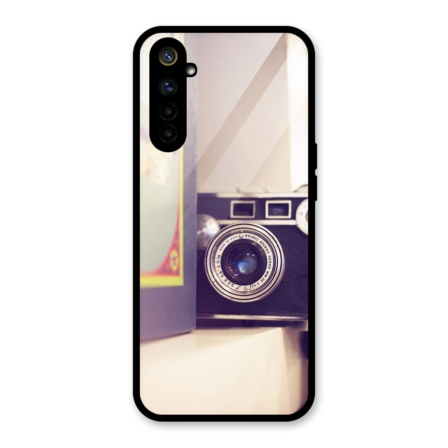 Camera Vintage Pastel Glass Back Case for Realme 6