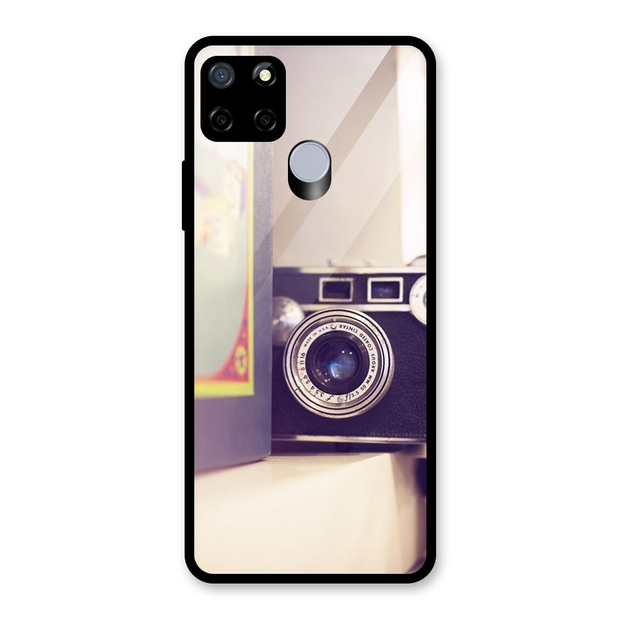 Camera Vintage Pastel Glass Back Case for Realme C15