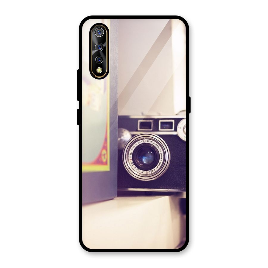 Camera Vintage Pastel Glass Back Case for Vivo S1