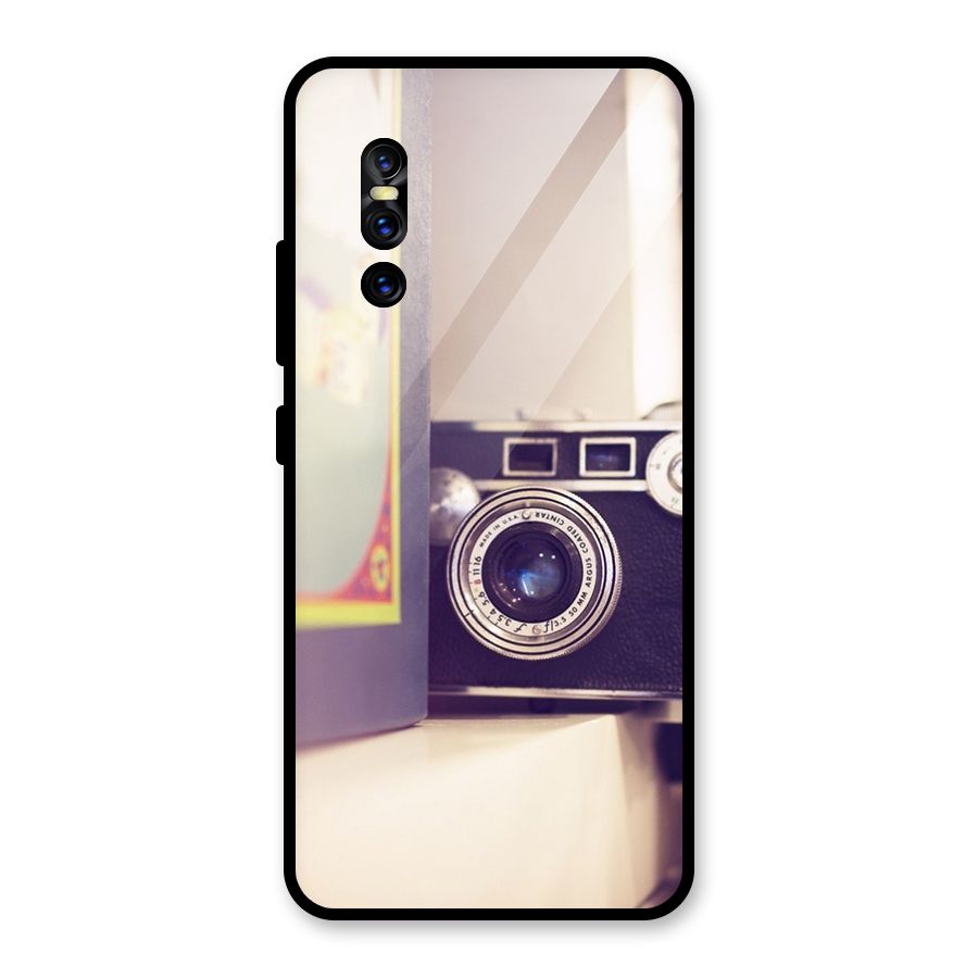 Camera Vintage Pastel Glass Back Case for Vivo V15 Pro