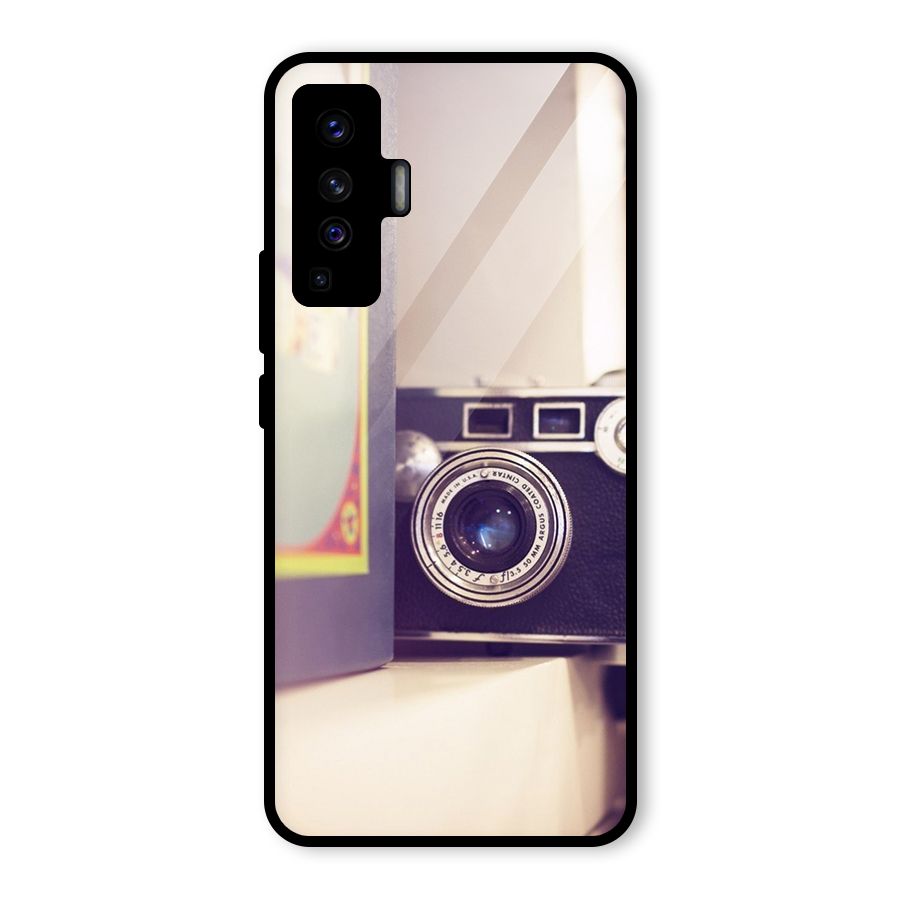 Camera Vintage Pastel Glass Back Case for Vivo X50