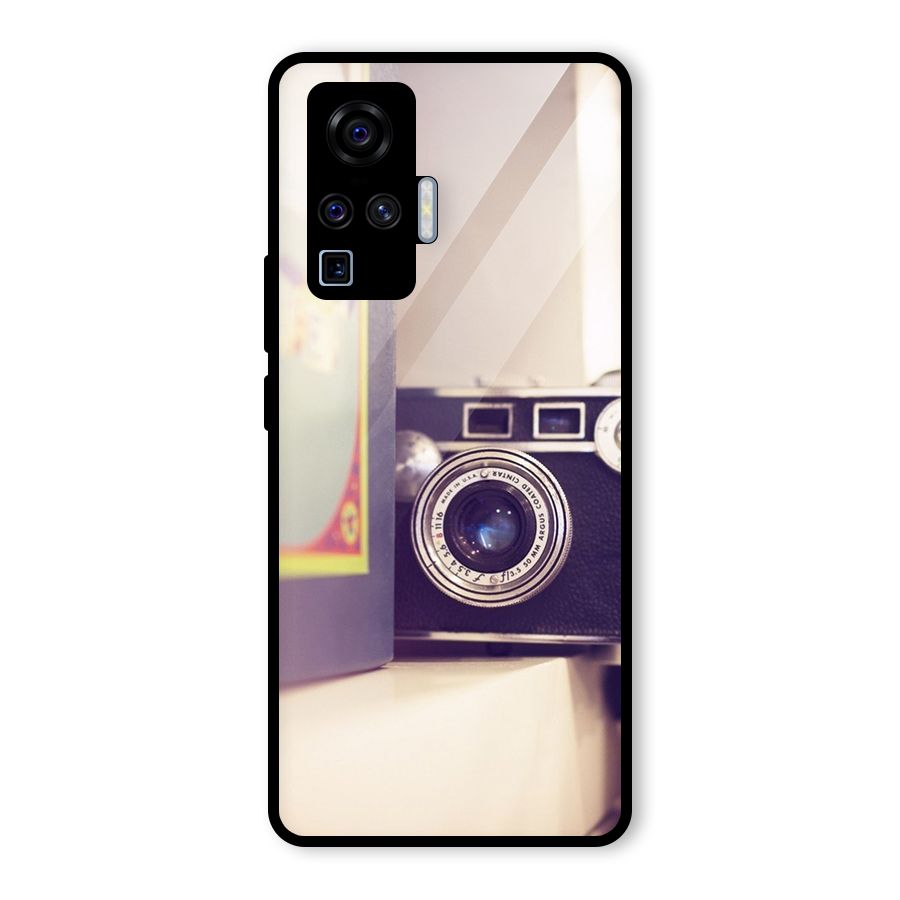 Camera Vintage Pastel Glass Back Case for Vivo X50 Pro