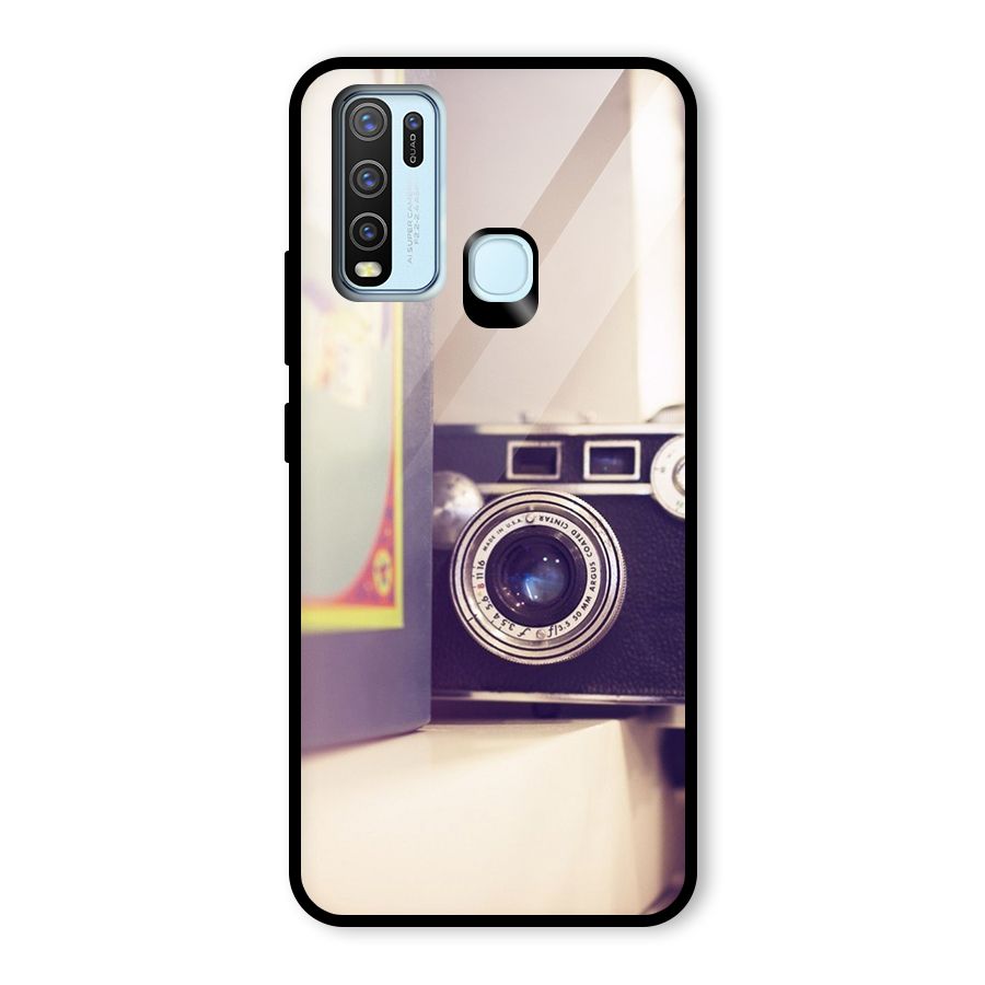 Camera Vintage Pastel Glass Back Case for Vivo Y50
