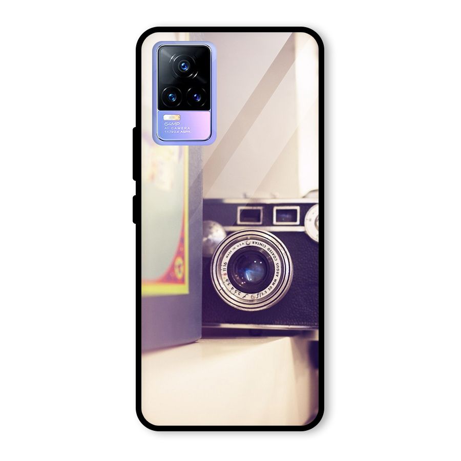 Camera Vintage Pastel Glass Back Case for Vivo Y73
