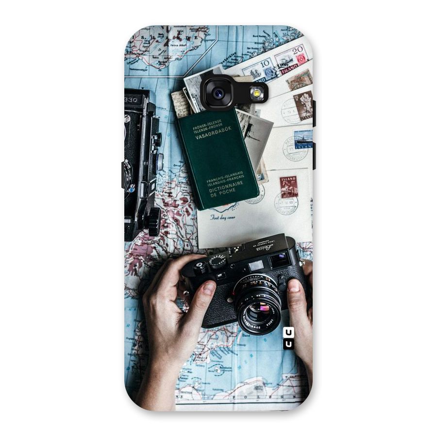 Camera and Postcards Back Case for Galaxy A3 (2017)