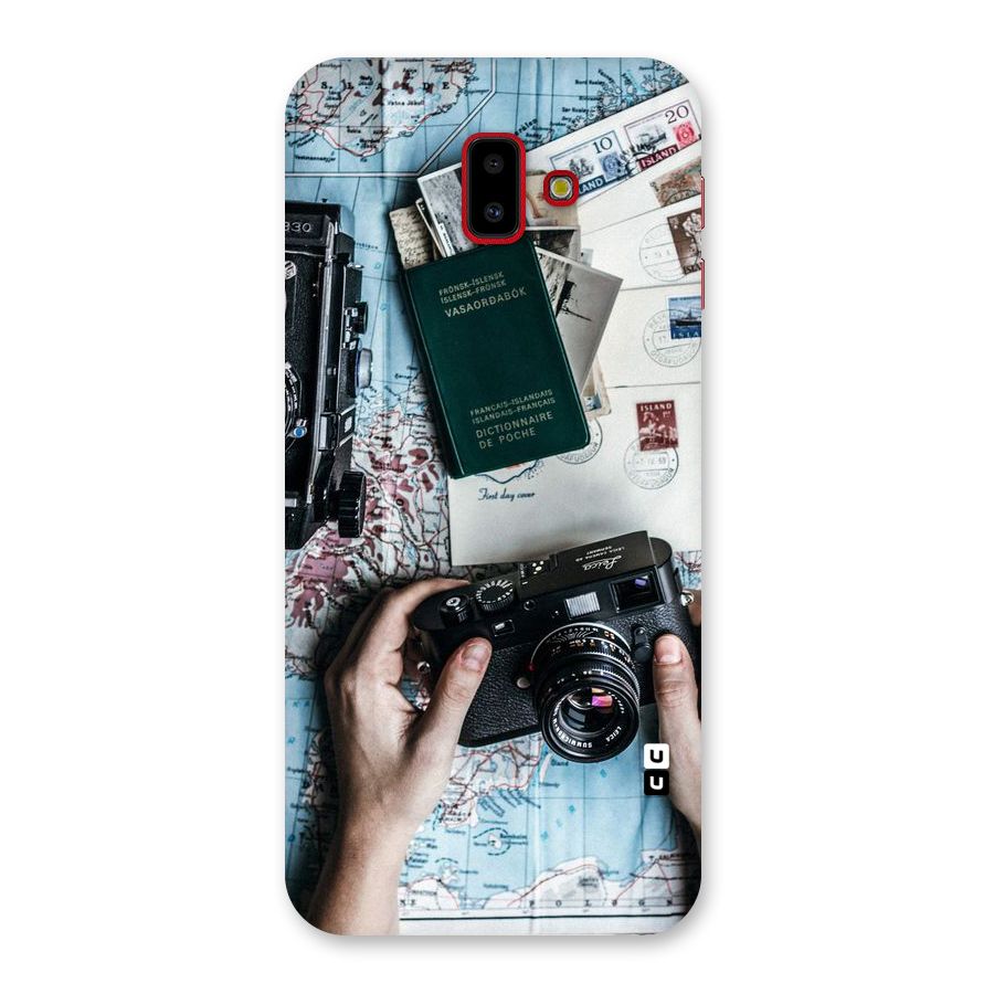 Camera and Postcards Back Case for Galaxy J6 Plus