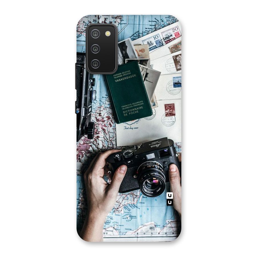 Camera and Postcards Back Case for Galaxy M02s