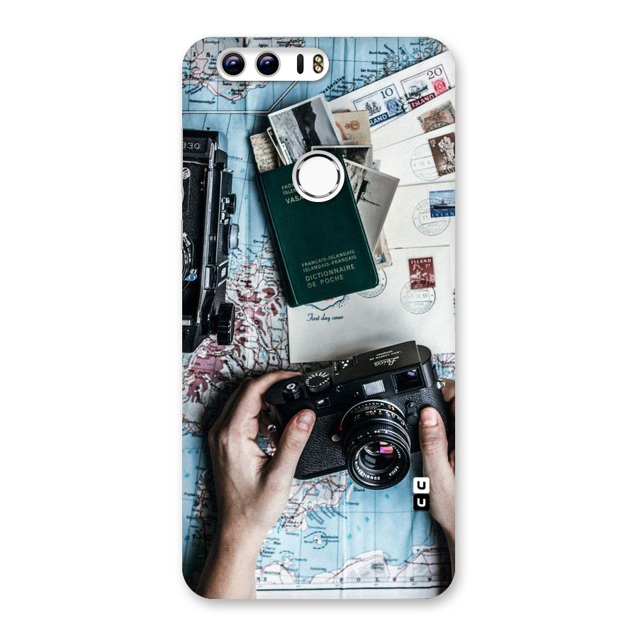 Camera and Postcards Back Case for Honor 8