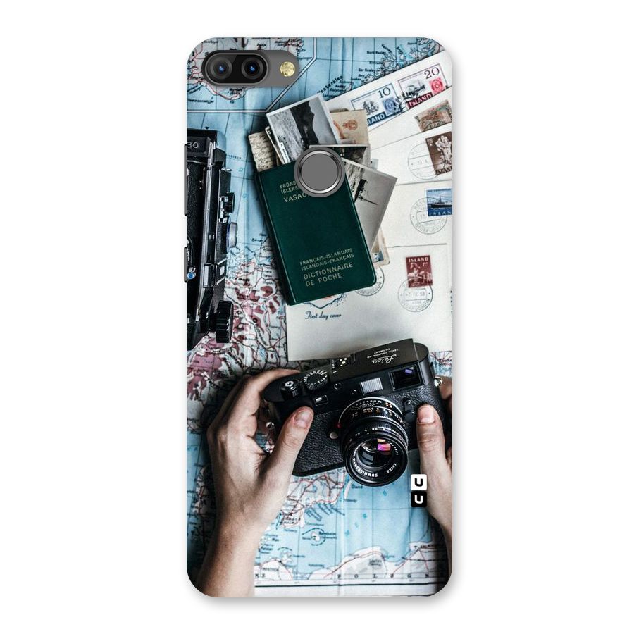 Camera and Postcards Back Case for Infinix Hot 6 Pro