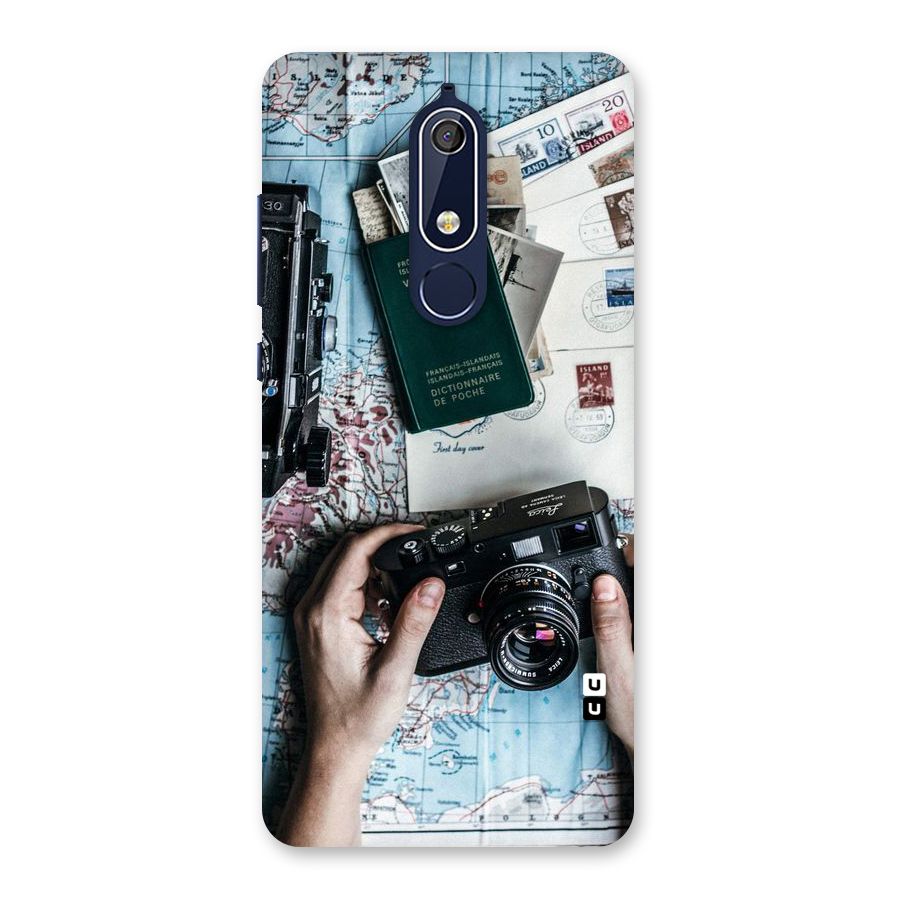 Camera and Postcards Back Case for Nokia 5.1