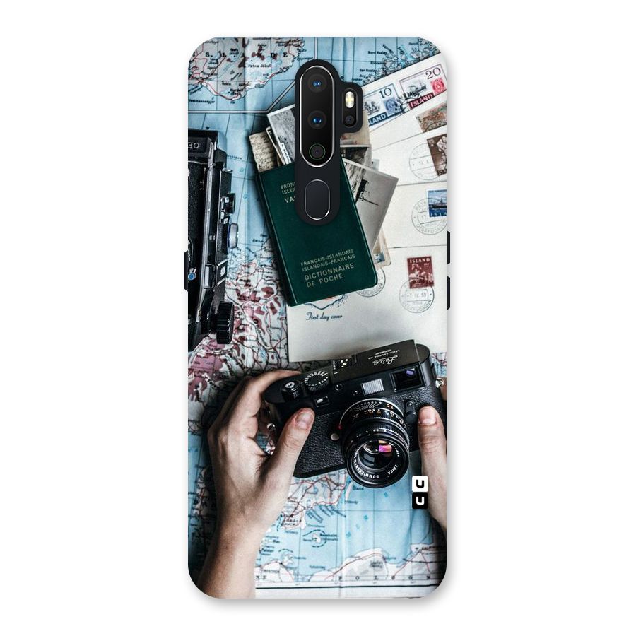 Camera and Postcards Back Case for Oppo A5 (2020)