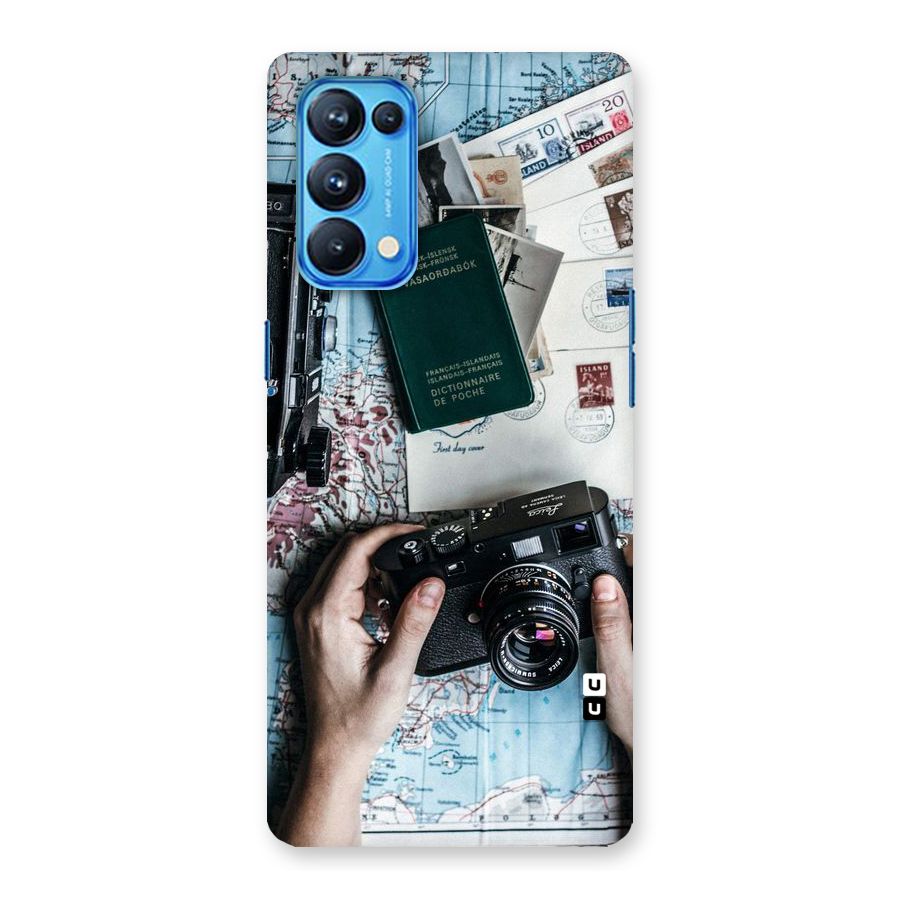 Camera and Postcards Back Case for Oppo Reno5 Pro 5G