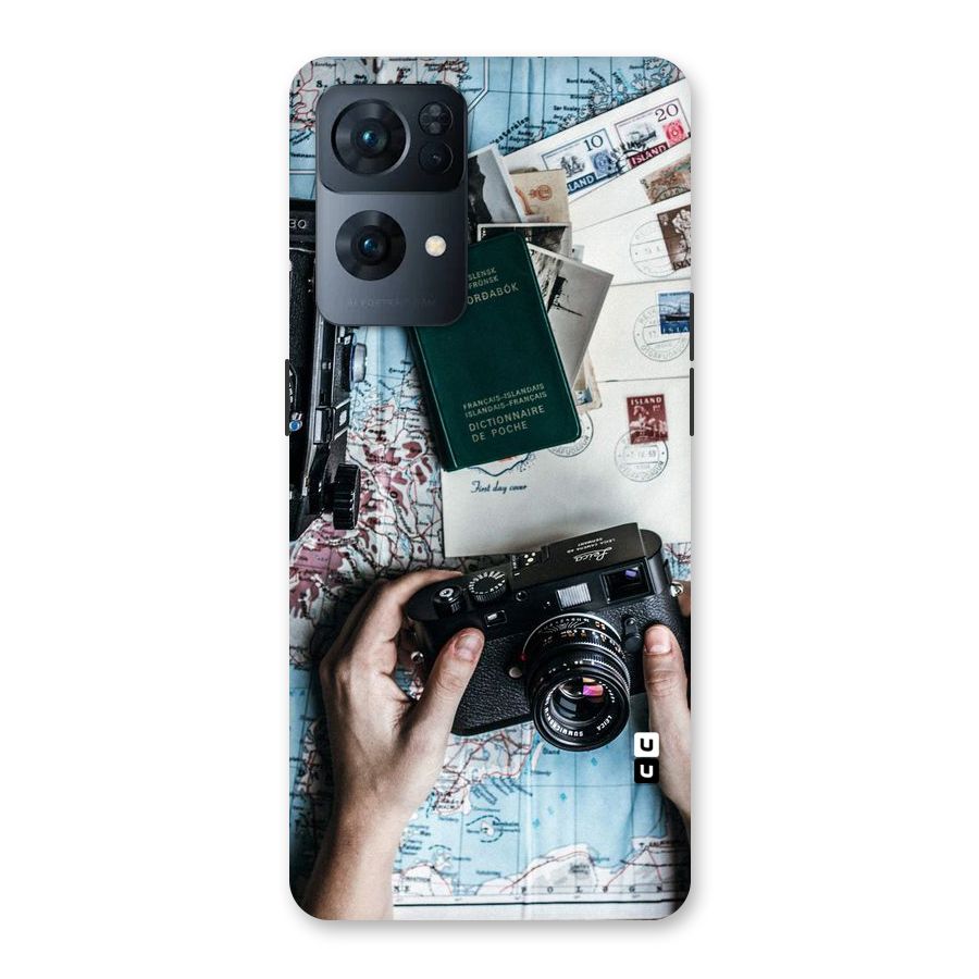 Camera and Postcards Back Case for Oppo Reno7 Pro 5G