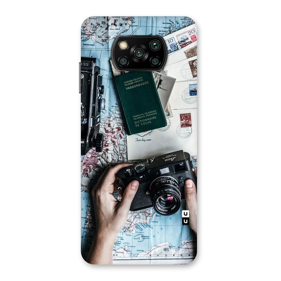 Camera and Postcards Back Case for Poco X3