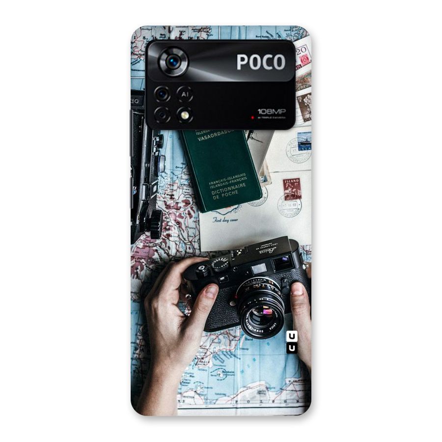 Camera and Postcards Back Case for Poco X4 Pro 5G