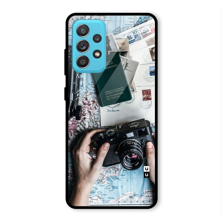 Camera and Postcards Glass Back Case for Galaxy A52