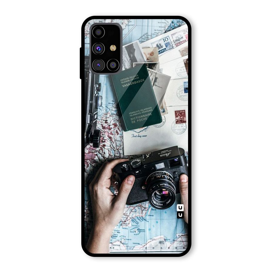 Camera and Postcards Glass Back Case for Galaxy M31s