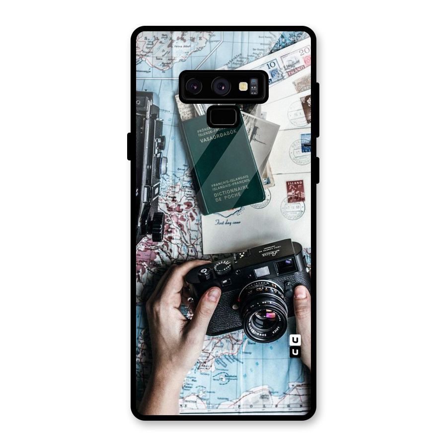 Camera and Postcards Glass Back Case for Galaxy Note 9