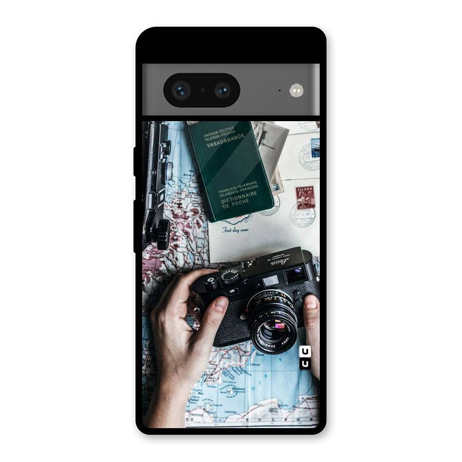 Camera and Postcards Glass Back Case for Google Pixel 7