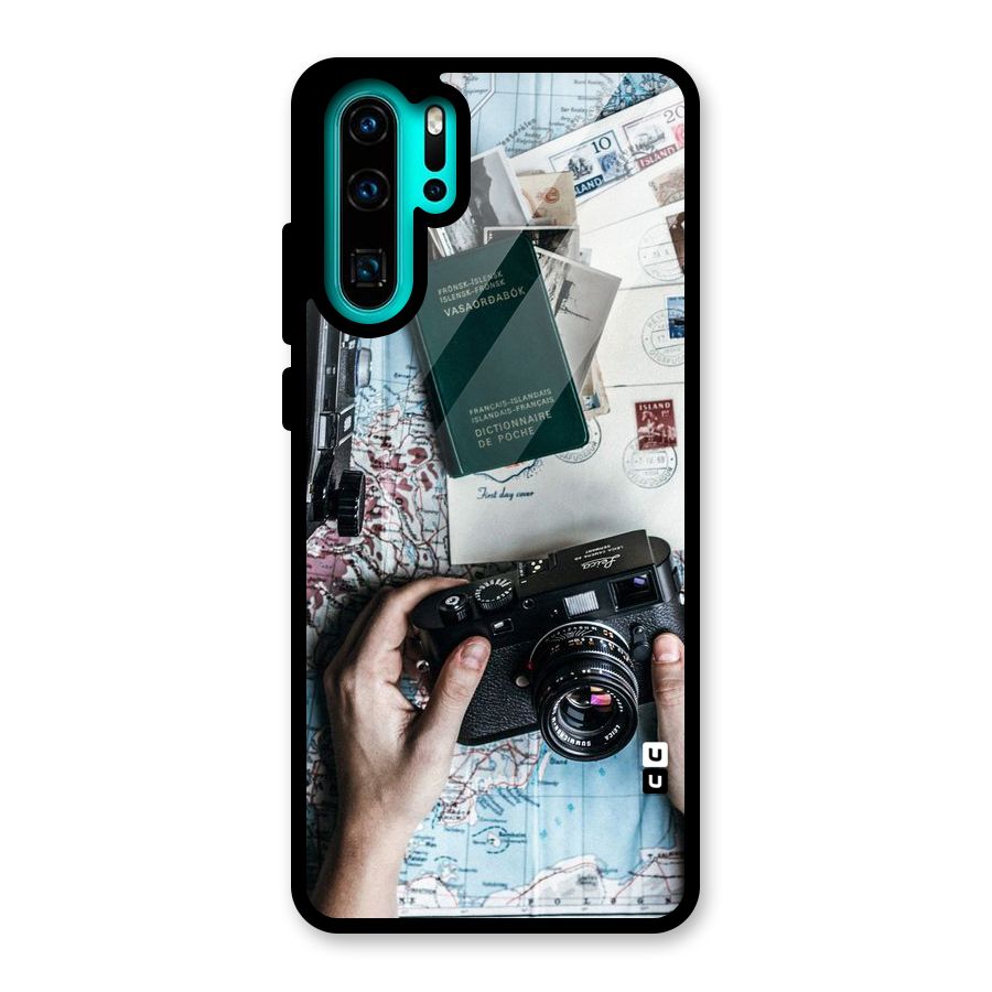 Camera and Postcards Glass Back Case for Huawei P30 Pro