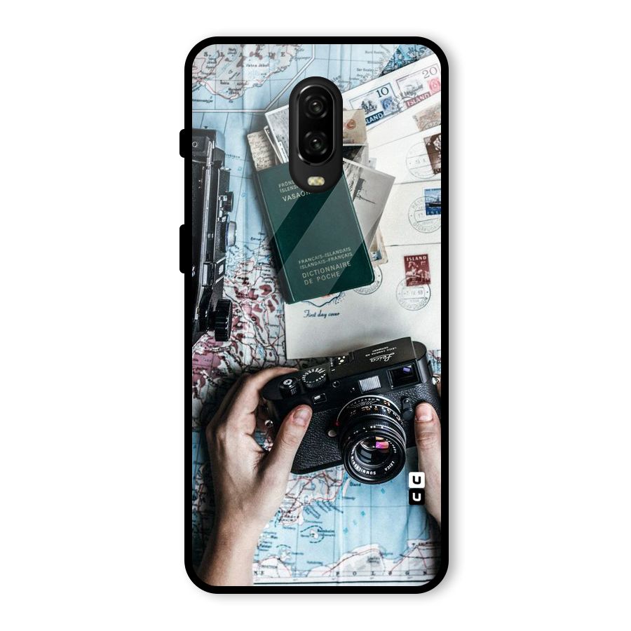 Camera and Postcards Glass Back Case for OnePlus 6T