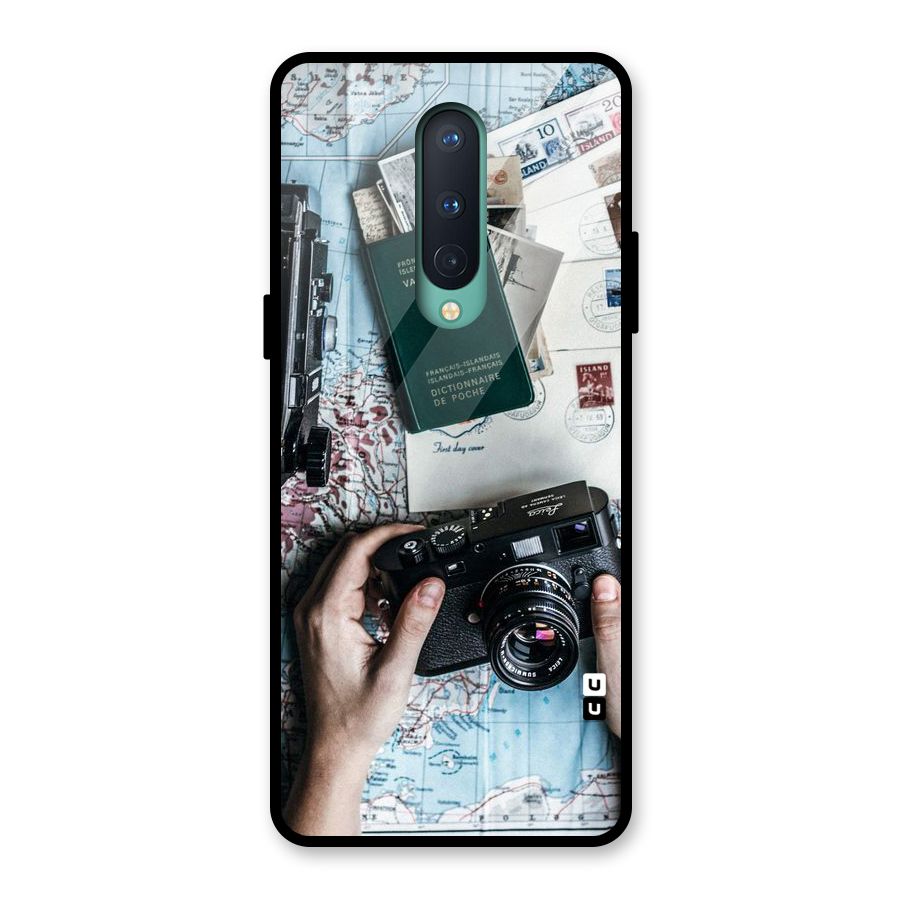 Camera and Postcards Glass Back Case for OnePlus 8