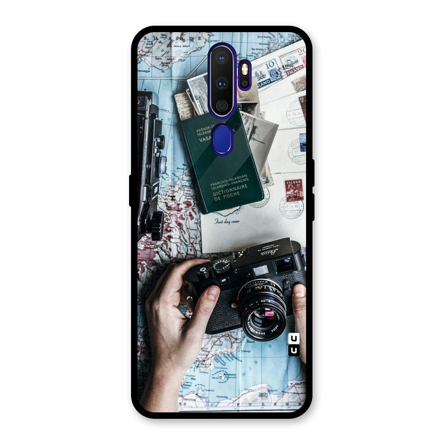 Camera and Postcards Glass Back Case for Oppo A9 (2020)