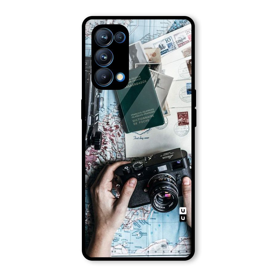 Camera and Postcards Glass Back Case for Oppo Reno5 Pro 5G