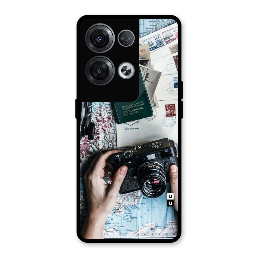 Camera and Postcards Glass Back Case for Oppo Reno8 Pro 5G