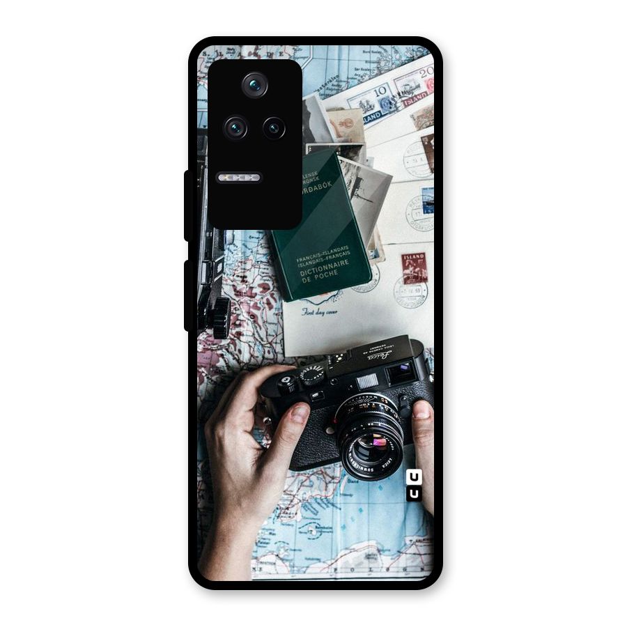 Camera and Postcards Glass Back Case for Poco F4 5G