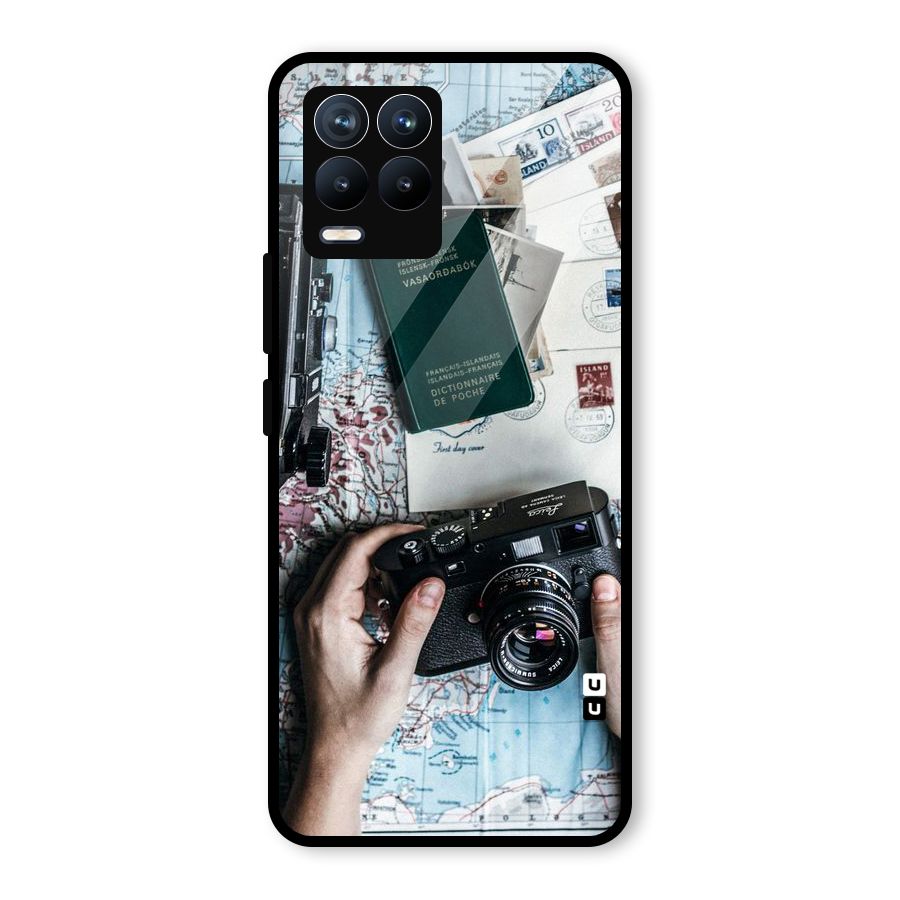 Camera and Postcards Glass Back Case for Realme 8 Pro