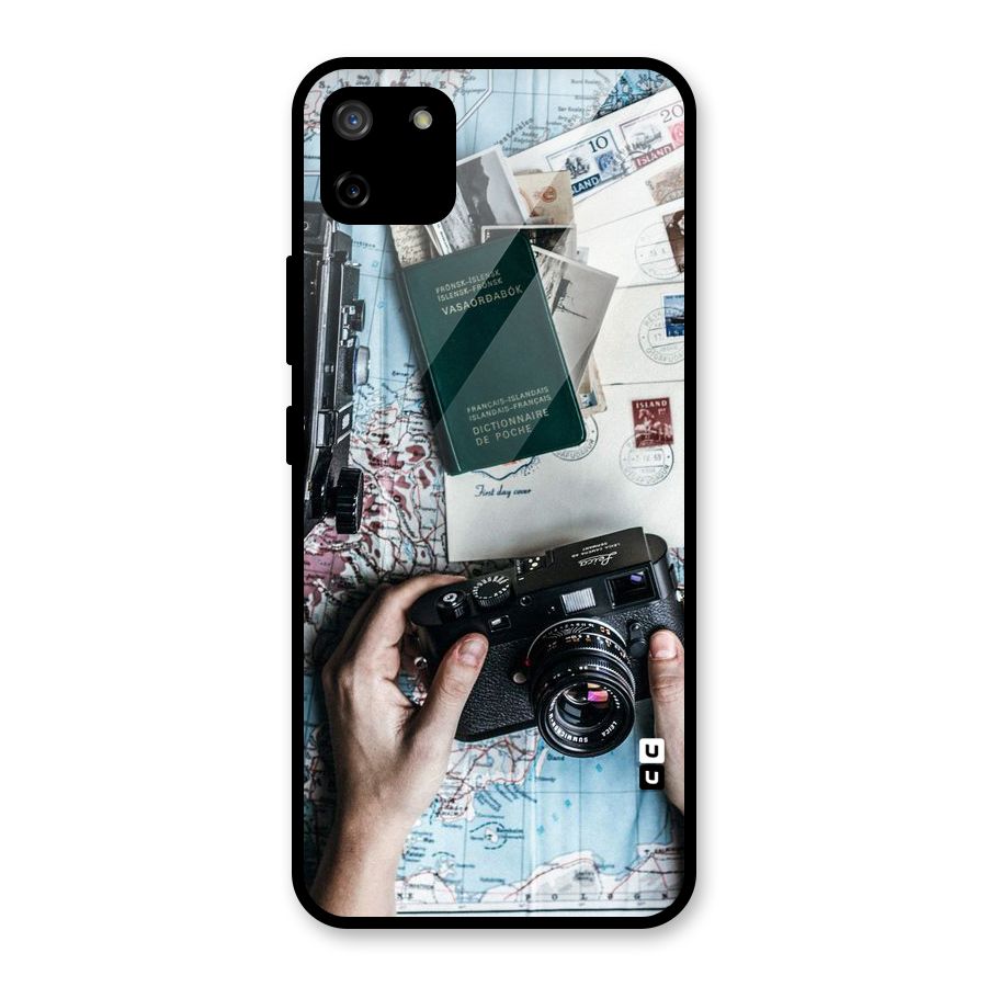Camera and Postcards Glass Back Case for Realme C11