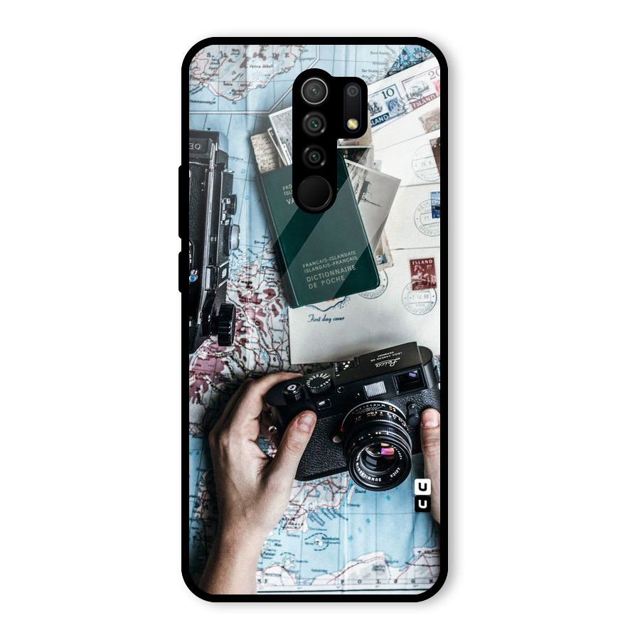 Camera and Postcards Glass Back Case for Redmi 9 Prime