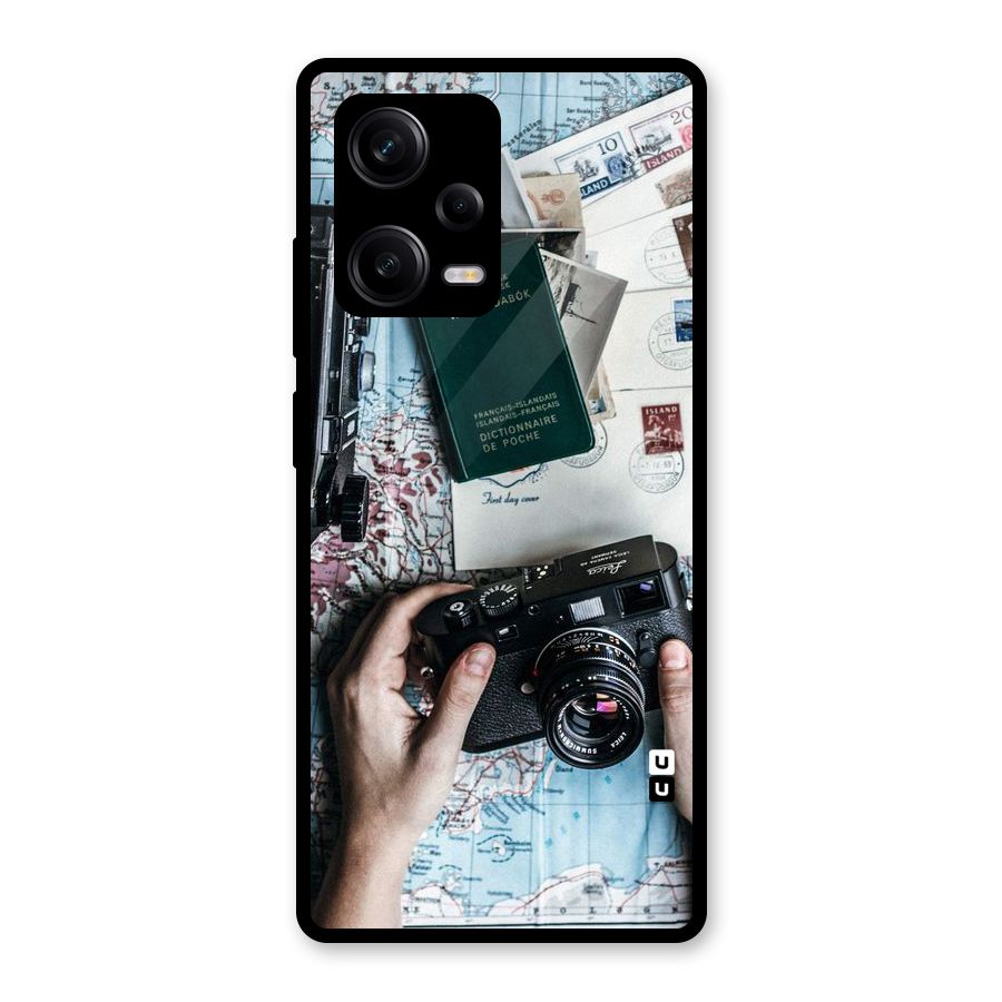 Camera and Postcards Glass Back Case for Redmi Note 12 Pro