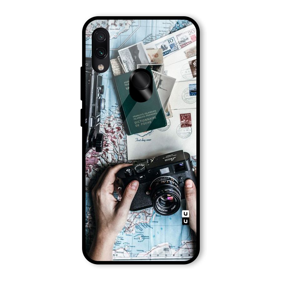 Camera and Postcards Glass Back Case for Redmi Note 7