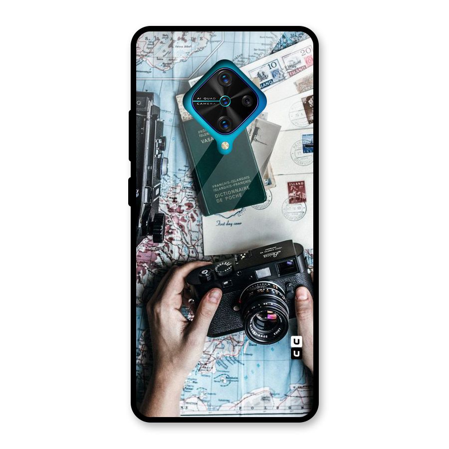 Camera and Postcards Glass Back Case for Vivo S1 Pro