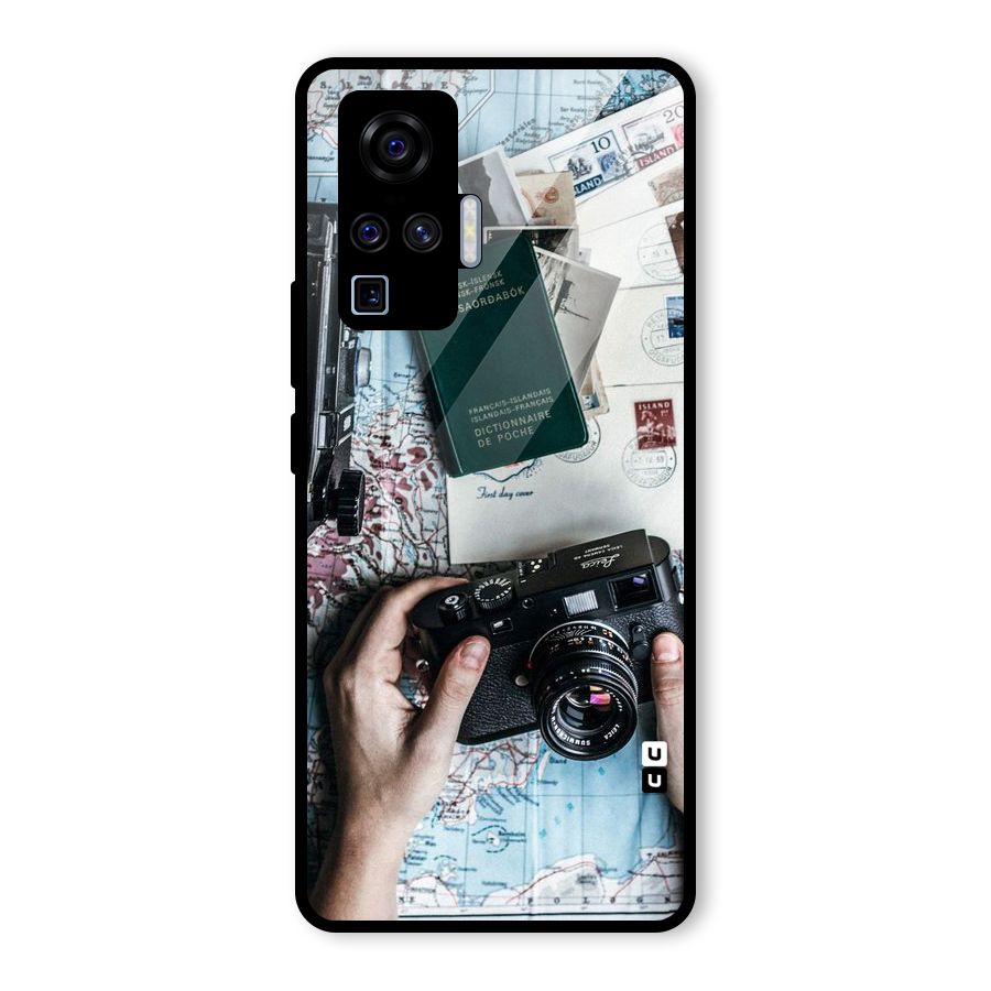 Camera and Postcards Glass Back Case for Vivo X50 Pro