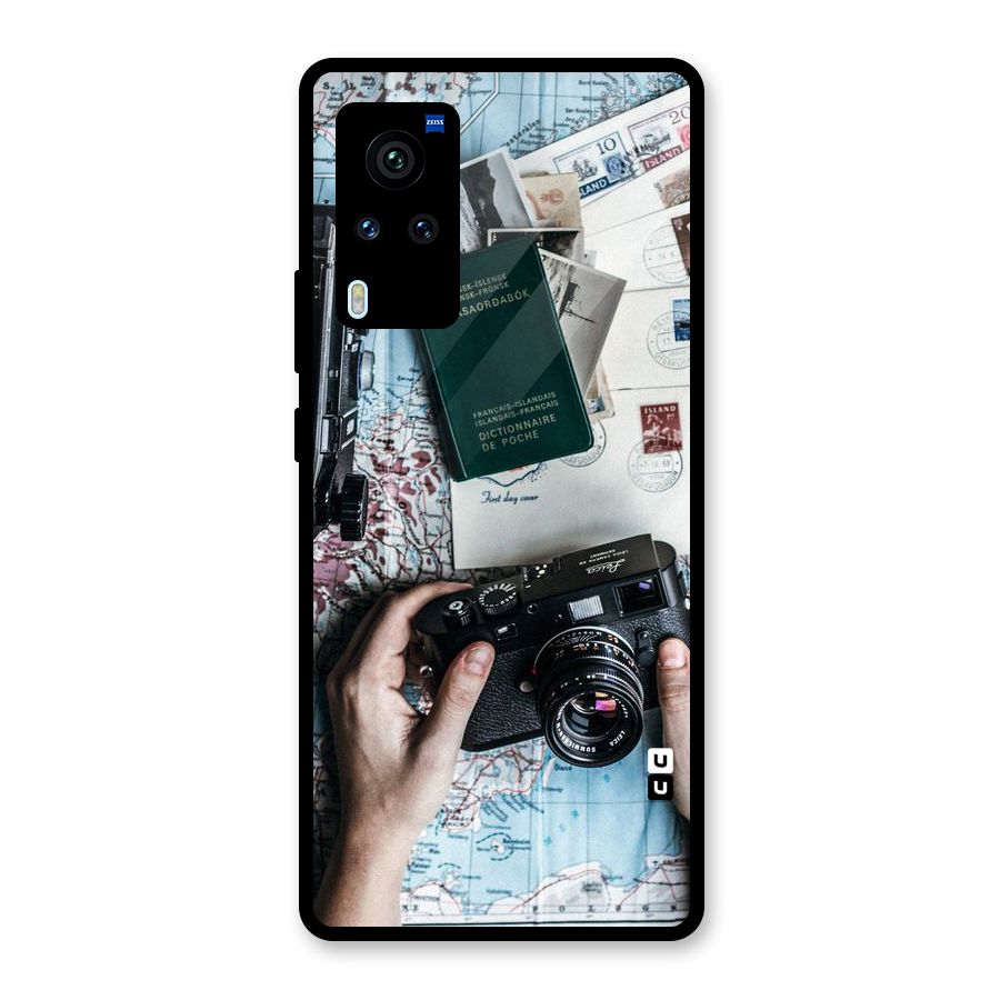 Camera and Postcards Glass Back Case for Vivo X60 Pro