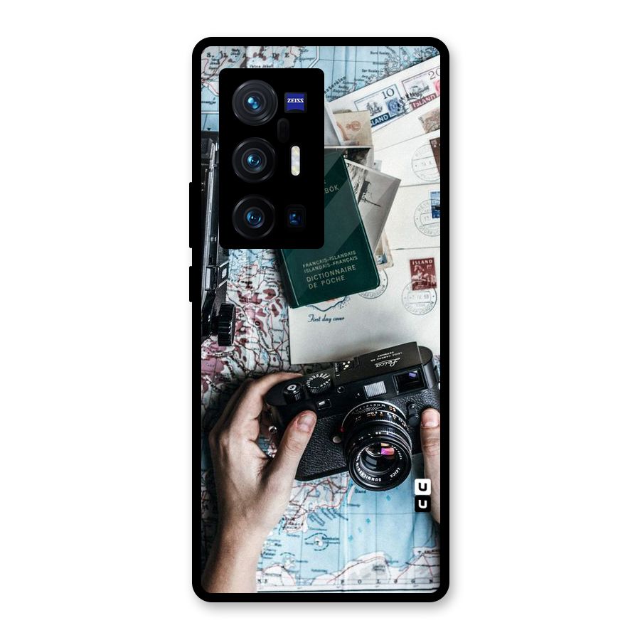Camera and Postcards Glass Back Case for Vivo X70 Pro Plus