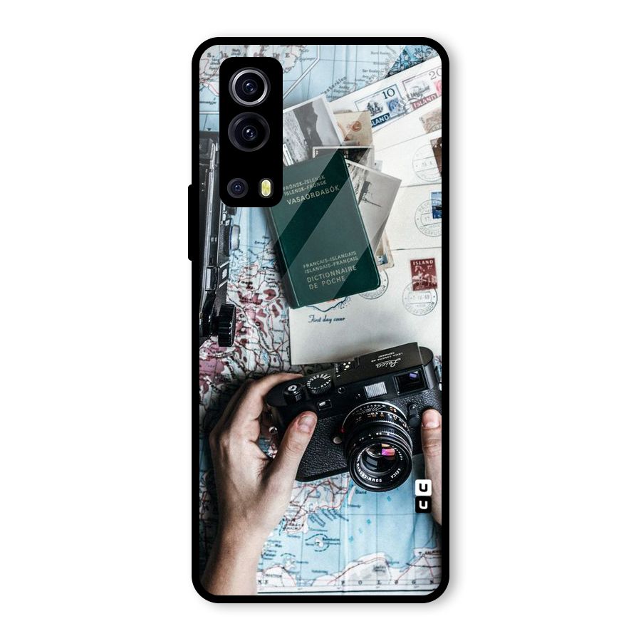 Camera and Postcards Glass Back Case for Vivo iQOO Z3