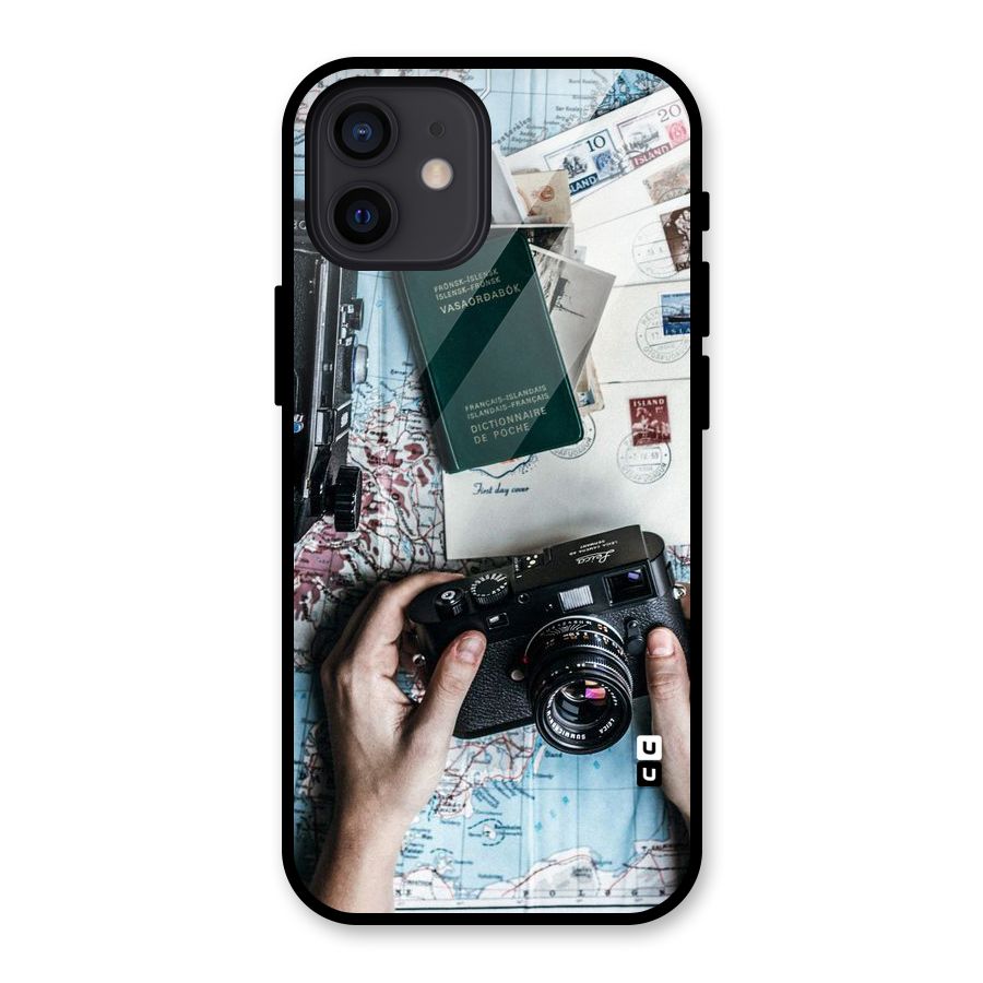Camera and Postcards Glass Back Case for iPhone 12