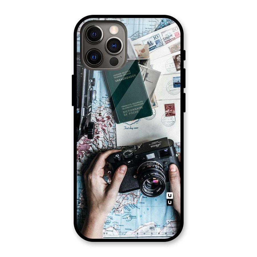 Camera and Postcards Glass Back Case for iPhone 12 Pro