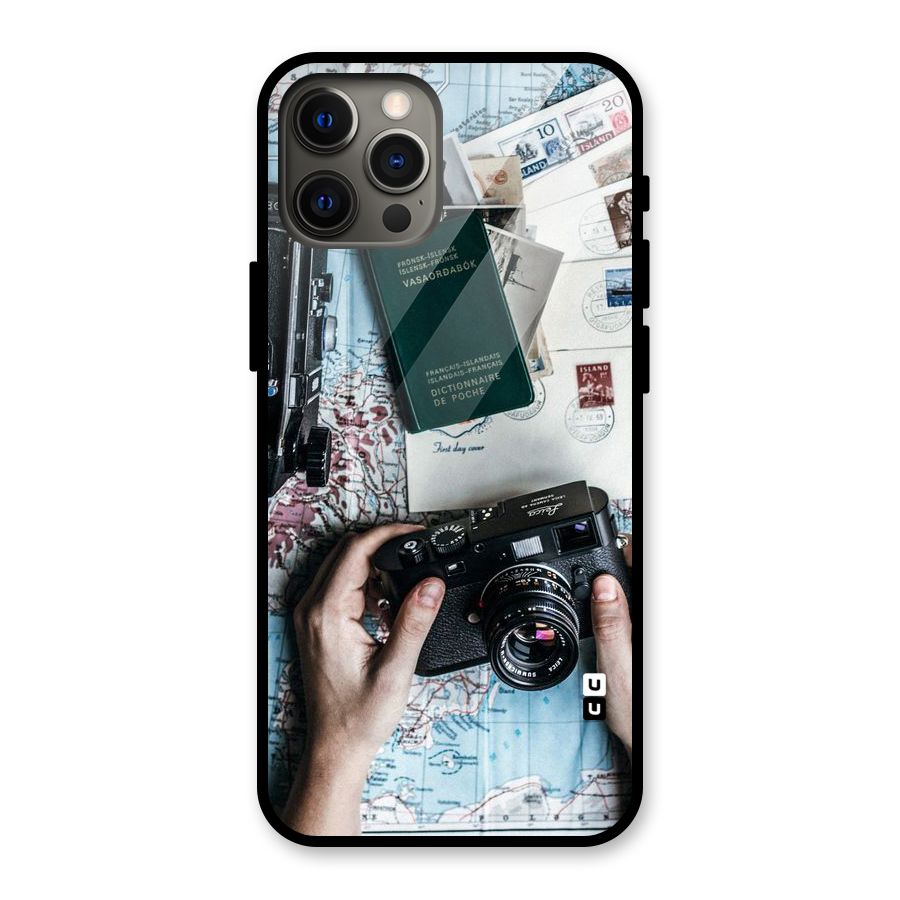 Camera and Postcards Glass Back Case for iPhone 12 Pro Max