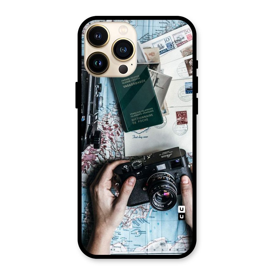 Camera and Postcards Glass Back Case for iPhone 13 Pro Max