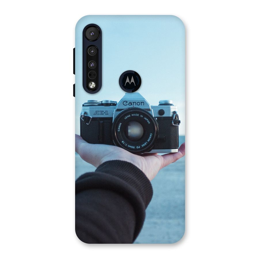 Camera in Hand Back Case for Motorola One Macro
