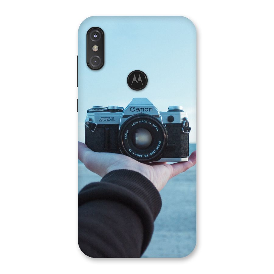 Camera in Hand Back Case for Motorola One Power