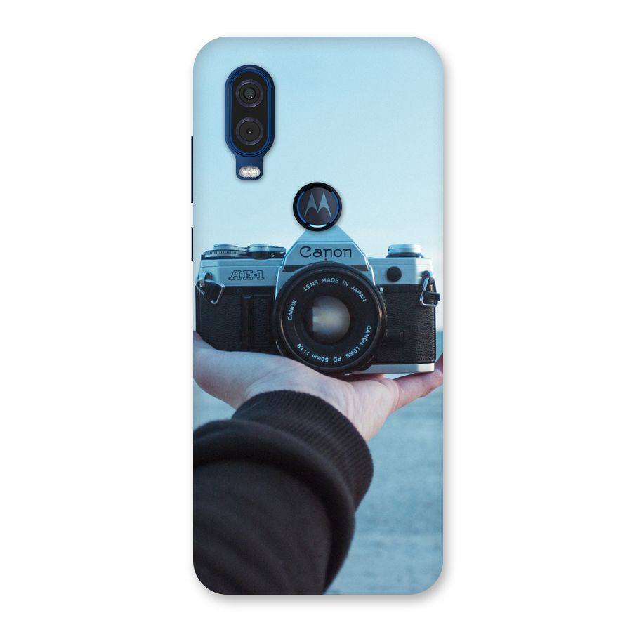 Camera in Hand Back Case for Motorola One Vision
