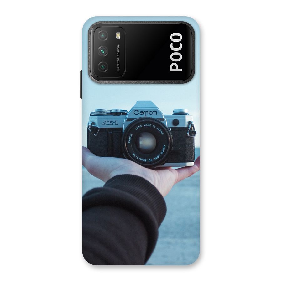 Camera in Hand Back Case for Poco M3